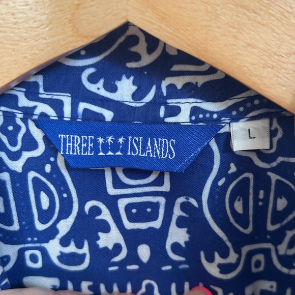 Three Islands size Large men’s button down long sleeve shirt - Picture 2 of 5